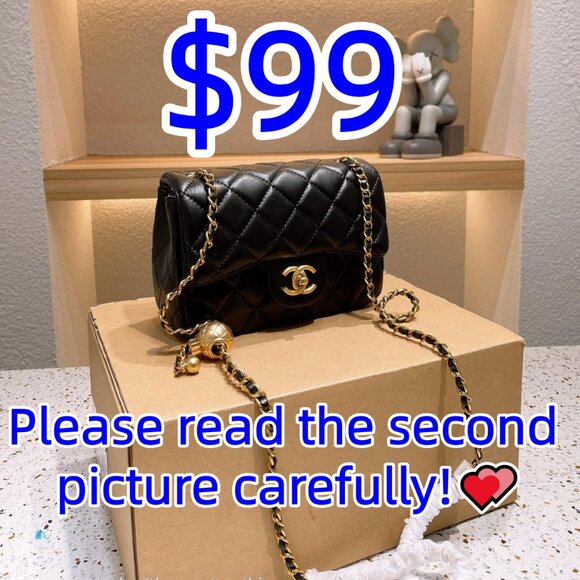 Chanel Mini Flap Bag with Gemstone Chain - Picture 1 of 7
